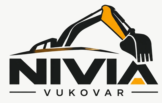 NIVIA Vukovar, logotip s bagerom i narančastim naglaskom
